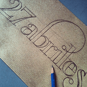 LETTERING. Calligraph, T, and pograph project by Tania Quindós - 02.12.2015