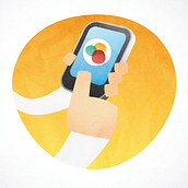 Ilustraciones APP Cimba. Comic, Graphic Design, and Traditional illustration project by Carlos Garrigues Pinazo - 11.15.2014