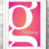 Makeup typeface. T, and pograph project by Karina Goto - 04.15.2013
