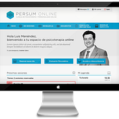 Plataforma videoterapia PERSUM Online. Un proyecto de Desarrollo Web de Proun Media - 23.02.2015