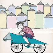 Bikefriendly. Traditional illustration project by vanessa santos - 02.25.2015