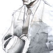 Film noir. Een project van Traditionele illustratie van Iker Sticher Carrera - 08.03.2015