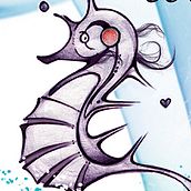 Ride the wave... my way.. Un progetto di Belle arti e Illustrazione tradizionale di Carolina Motta - 09.03.2015