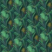 Hard Rock Hotel Wallpapers. Design, and Traditional illustration project by Caroline Selmes - 03.09.2015