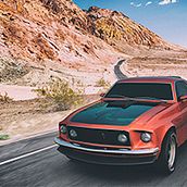 Ford Mustang 1969 Mach1. 3D, Design de automóveis, Design de jogos, Design de produtos, e Design gráfico projeto de Pietrangelo Manzo - 23.03.2015