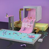 Toy nail polish Ein Projekt aus dem Bereich 3D, Kunstleitung, Bühnendekoration und Traditionelle Illustration von daniel aristizábal - 26.03.2015