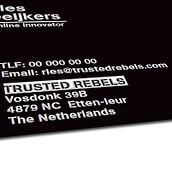 Marketing para la agencia Holandesa "Trusted Rebels". Br, ing, Identit, Art Direction, Product Design, Graphic Design, Photograph, Packaging, and Advertising project by Sandra Sanz - 03.25.2015