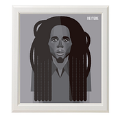 Bob Marley. Graphic Design, and Traditional illustration project by beitebe - 03.31.2015