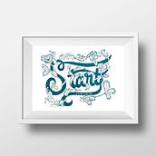 Start Somewhere. Un projet de Calligraphie, Design , Design graphique, Illustration traditionnelle, T , et pographie de Tatiana Barrantes - 02.04.2015