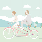 Invitación de Boda. Un progetto di Belle arti, Design e Illustrazione tradizionale di Cecilia Sánchez - 06.04.2015