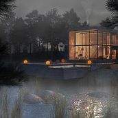 The River House. 3D, Architecture, Interior Architecture, Design, Photograph, and Post-production project by Judith González - 04.06.2015