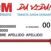 TARJETA DE DONANTE DE SANGRE. Design, Product Design, and Graphic Design project by Ángel J. Alonso Moruno - 01.06.2015