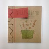 Recetario vegetariano handmade con encuadernación japonesa. Un proyecto de Diseño editorial y Diseño gráfico de Alicia Menal - 25.04.2015