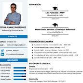 CV Víctor Álvarez Rodríguez. Design, Marketing, and Advertising project by Victor Alvarez Rodriguez - 05.26.2015