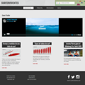 surfervivientes.com. Un progetto di Web development e Web design di Arturo Grau Serrano - 30.09.2013