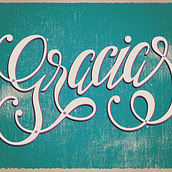 Lettering ¡Gracias!. Graphic Design, T, and pograph project by anacatelli - 04.29.2015