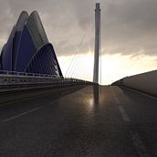 Puente - Agora - Valencia. Un progetto di 3D, Architettura e Design di RUBEN VIVO ROMAN - 30.04.2015