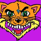 Cat Power. Design, Character Design, Product Design, Graphic Design, Traditional illustration, and Screen Printing project by Eliana Fernández - 05.04.2015