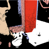 "PORQUERIA DE MUNDO" Ilustraciones para un relato de Bukowski.. Art Direction, and Traditional illustration project by Elena Rosa Gil - 05.12.2015
