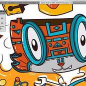 Curuvica en tu cabeza!. Een project van Grafisch ontwerp y Traditionele illustratie van sarambi - 12.05.2015