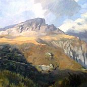Paisaje del Pirineo (oleo sobre lienzo). Un projet de Beaux Arts , et Peinture de Ignacio Mendiara - 09.08.2014