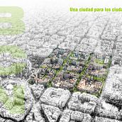 Supermanzana en Barcelona. Architecture, Design, Graphic Design, and Traditional illustration project by U Pagoaga - 05.18.2015