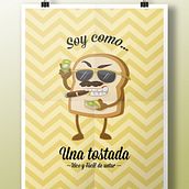 Soy como...una tostada. Traditional illustration project by Laura Núñez Carpintero - 08.18.2014
