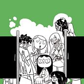Páginas para el álbum colectivo  "LEYENDAS URBANAS: INSTITUTOS" (Astiberri 2014). Comic project by Mamen Moreu Bibián - 05.25.2015