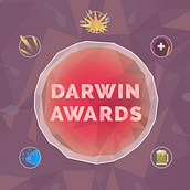 Darwin Awards - Gracias por no reproducirse. Un progetto di Design dell’informazione, Graphic design e Illustrazione tradizionale di Xisco Cabrer - 13.06.2015