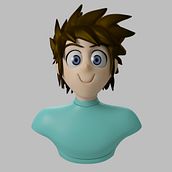 Mi Proyecto del curso Modelado de personajes en 3D, Megaman. 3D, and Sculpture project by oscar gonzalez - 09.01.2015