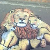 Familia de leones . Un proyecto de Bellas Artes de Andrés López - 18.09.2014