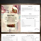 Diseño Menú Restaurante STOP & MOS. Un proyecto de Dirección de arte y Diseño gráfico de Ainhoa - 03.06.2015