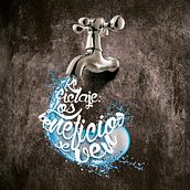 Campaña "Reciclaje, los beneficios se ven". Calligraph, Art Direction, Graphic Design, T, and pograph project by Carlos Parra Ruiz - 06.07.2015