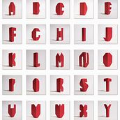 Typography: Cartulina / Card stock. 3D, Arts, Crafts, Fine Arts, Calligraph, Collage, Design, To, Design, Product Design, Editorial Design, Graphic Design, Photograph, Traditional illustration, T, and pograph project by Félix Alcaraz - 06.09.2012