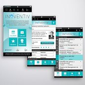 Inoventiv App - UI & UX . Br, ing și identitate, Managementul designului, Design de produs, UX / UI și Design web de Richard Nita - 06.25.2015