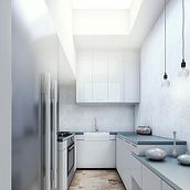 COCINA. Un projet de 3D , et Architecture d'intérieur de santiago nuez fernandez - 19.09.2014
