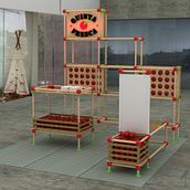 Stand Quinta Fresca. Projekt z dziedziny 3D, Architektura wnętrz, Design, Projektowanie wnętrz, Projektowanie i w, rób mebli i Projektowanie produktowe użytkownika ana_keity - 17.06.2015