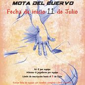 Cartel VI Liga de Baloncesto de verano 4x4 en Mota del cuervo. Un proyecto de Diseño gráfico de Adrián de la Fuente Ramos - 19.06.2015