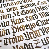 Góticas de Rudolf Koch. Calligraph project by Julio Rodríguez - 06.21.2015