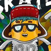 Skate Religion. Design, Character Design, and Traditional illustration project by Rubén Martín Fernández - 02.05.2015