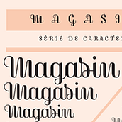 Magasin, un tipo display script y ondulada. Tipografia projeto de Laura Meseguer - 27.06.2015