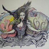 Zombie Queen. Traditional illustration project by jose_moratalla - 06.28.2015