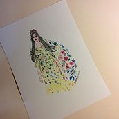 watercolor , la chica del jardin. Een project van Traditionele illustratie y Schilderij van Ruth María Duque trujillo - 11.07.2015