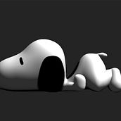 Snoopy. 3D, Design, and Character Design project by Alfredo Porras Lucio - 05.14.2015