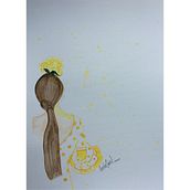 Flamenca , watercolor. Een project van Traditionele illustratie y Schilderij van Ruth María Duque trujillo - 16.07.2015