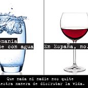 En Alemania se come con agua. En España, no.. Un projet de Cop, writing, Direction artistique, Design  , et Publicité de Gema Cruz - 30.04.2014