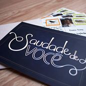 "Saudade de você" / Proyecto Los secretos dorados del lettering. Design project by Mónica Garzón - 09.02.2015