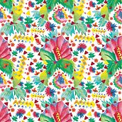Primera prueba. Motivos florales... sigo probando!. Design project by Jimena Ma - 07.26.2015