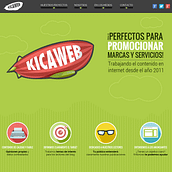 Kicaweb. Br, ing, Identit, Web Development, Web Design, and Traditional illustration project by Abigail Sánchez Puyó - 07.29.2015