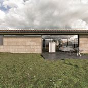 Render - Arquitectura 3D - Diseño - Casa Patio. 3D, Architecture, Interior Architecture, Design, Lighting Design, Interior Design, Furniture Design, Making, Product Design, L, scape Architecture, Photograph, and Post-production project by CRISTIAN ANDRADE PEREIRA - 07.29.2015